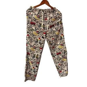Walt Disney Disneyland mickey All Over Print Jogger Pants Multicolor Graphic